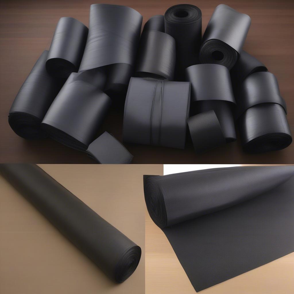 Different Sizes of Black PP Woven Bag Rolls