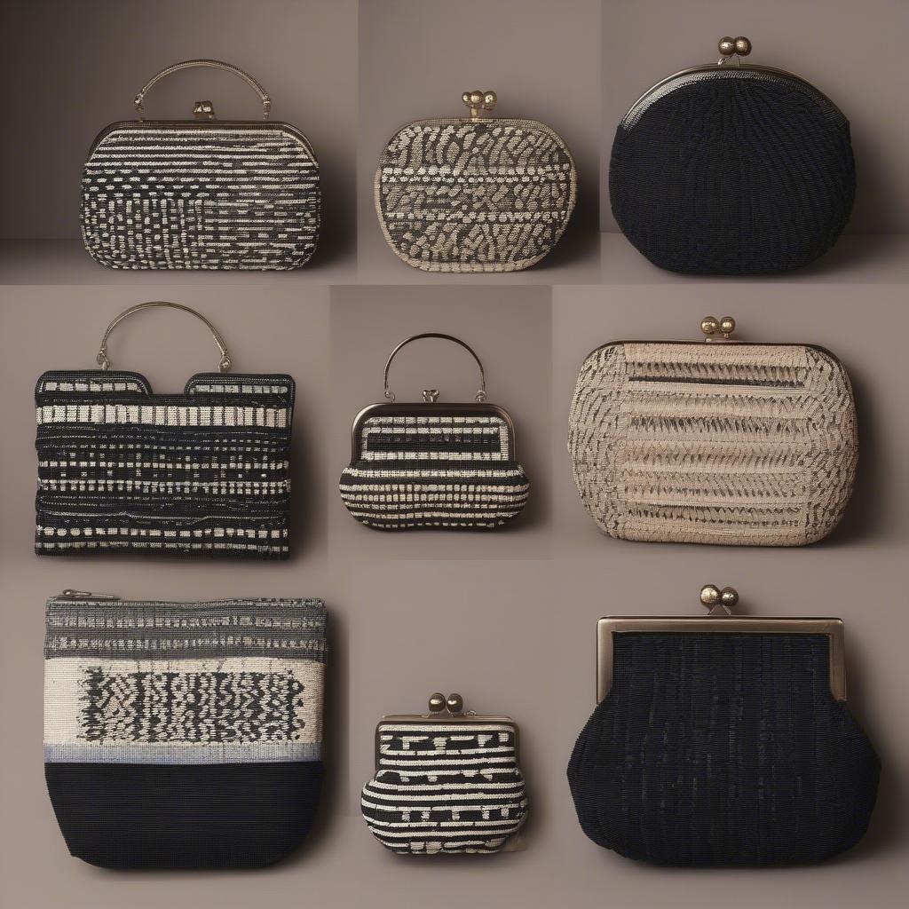 Different Styles of Black Woven Clutch Bags