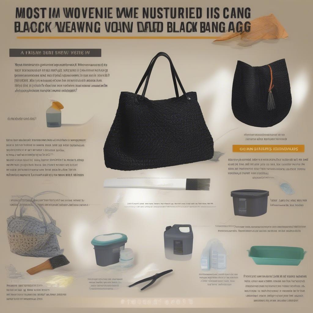 Care Tips for a Black Woven Shoulder Bag