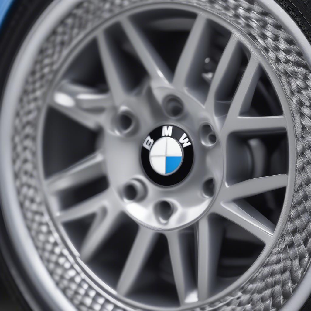 BMW E30 Basket Weave Wheels - A Close-Up View