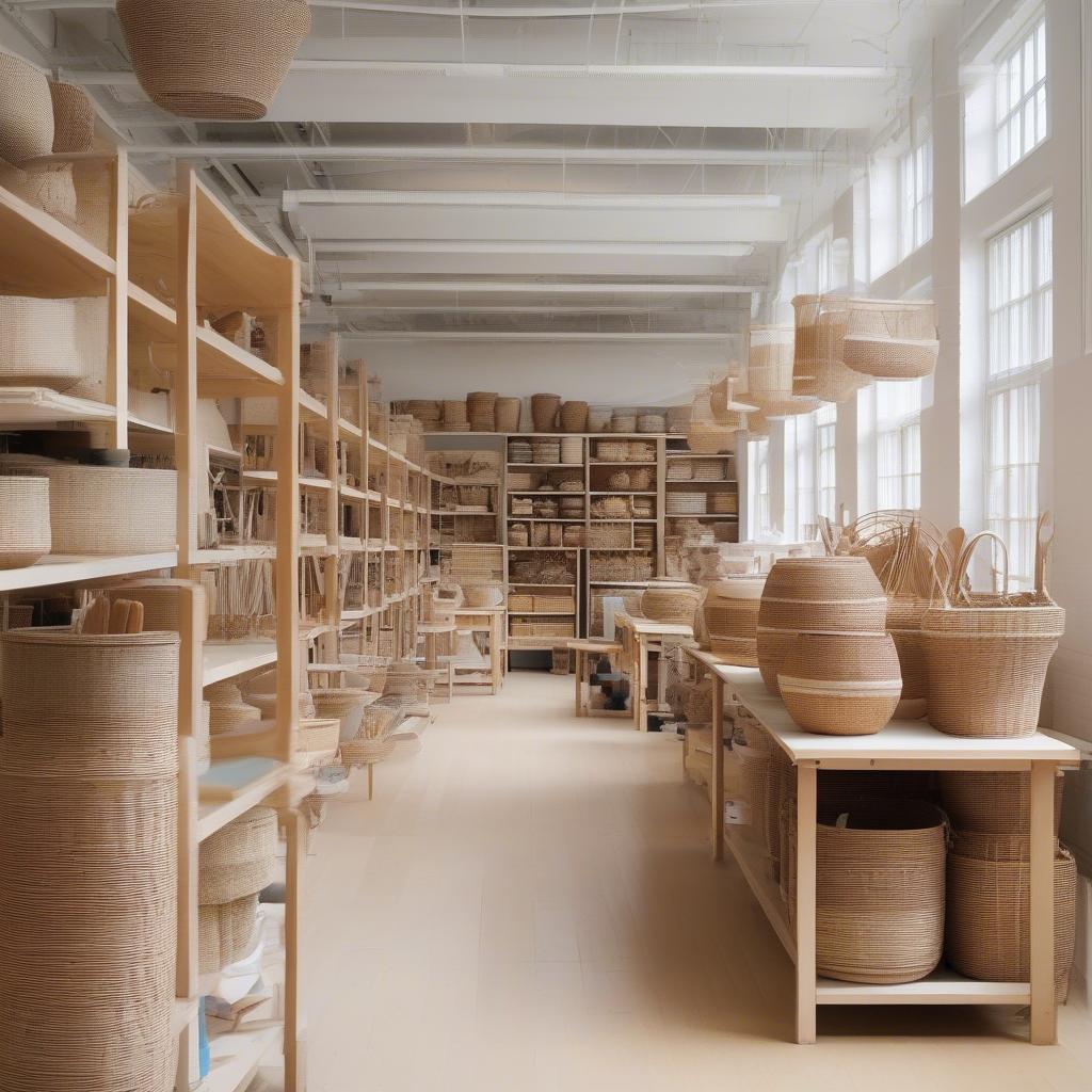 Basket Weaving Studio in Boston