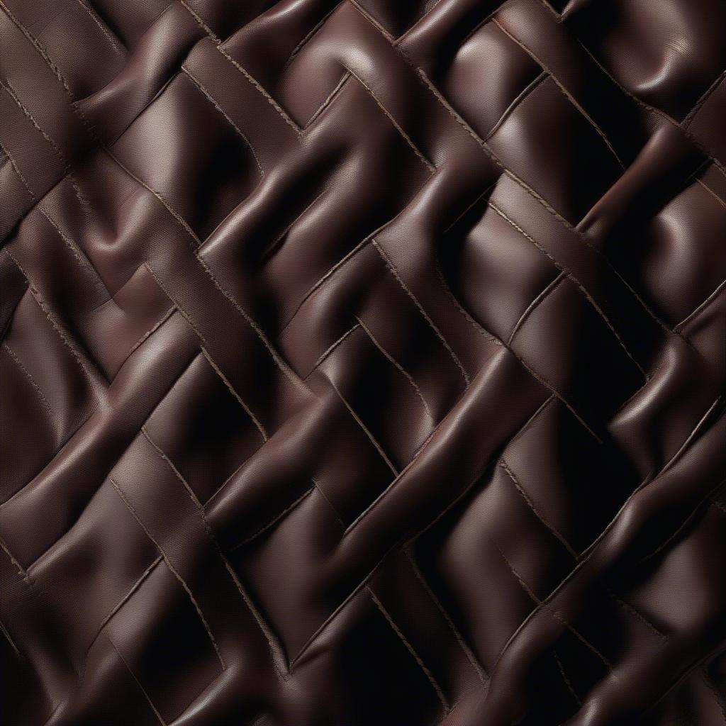 Close-up of the Intrecciato weave on a Bottega Veneta bag