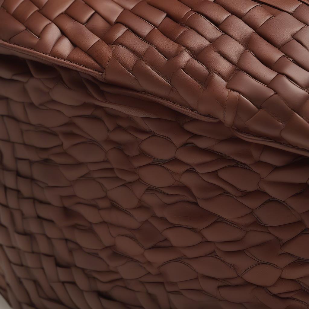 Close-up of the Intrecciato Weave on a Bottega Veneta Bag