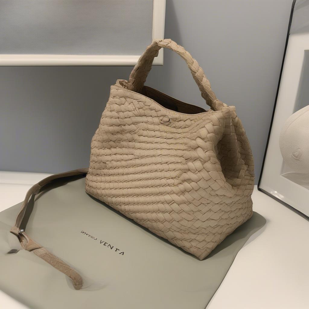 Proper care and storage tips for the Bottega Veneta Mini Woven Shoulder Bag.