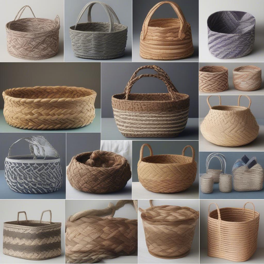 Variety of Braided Basket Patterns