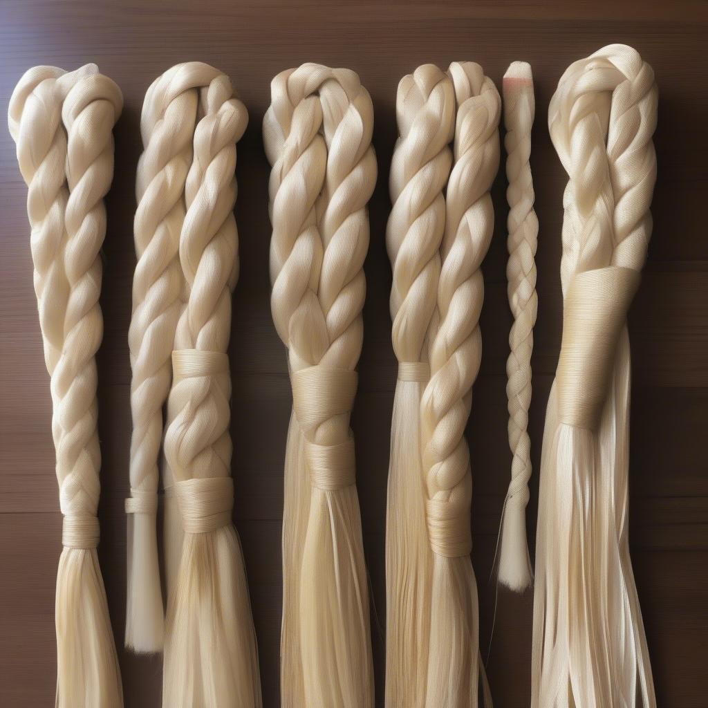 Braiding Corn Husks for a Bag