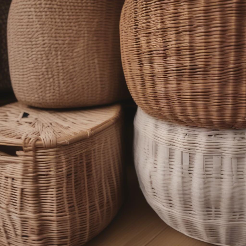 Wicker and Rattan Materials for Bread Basket Weaving