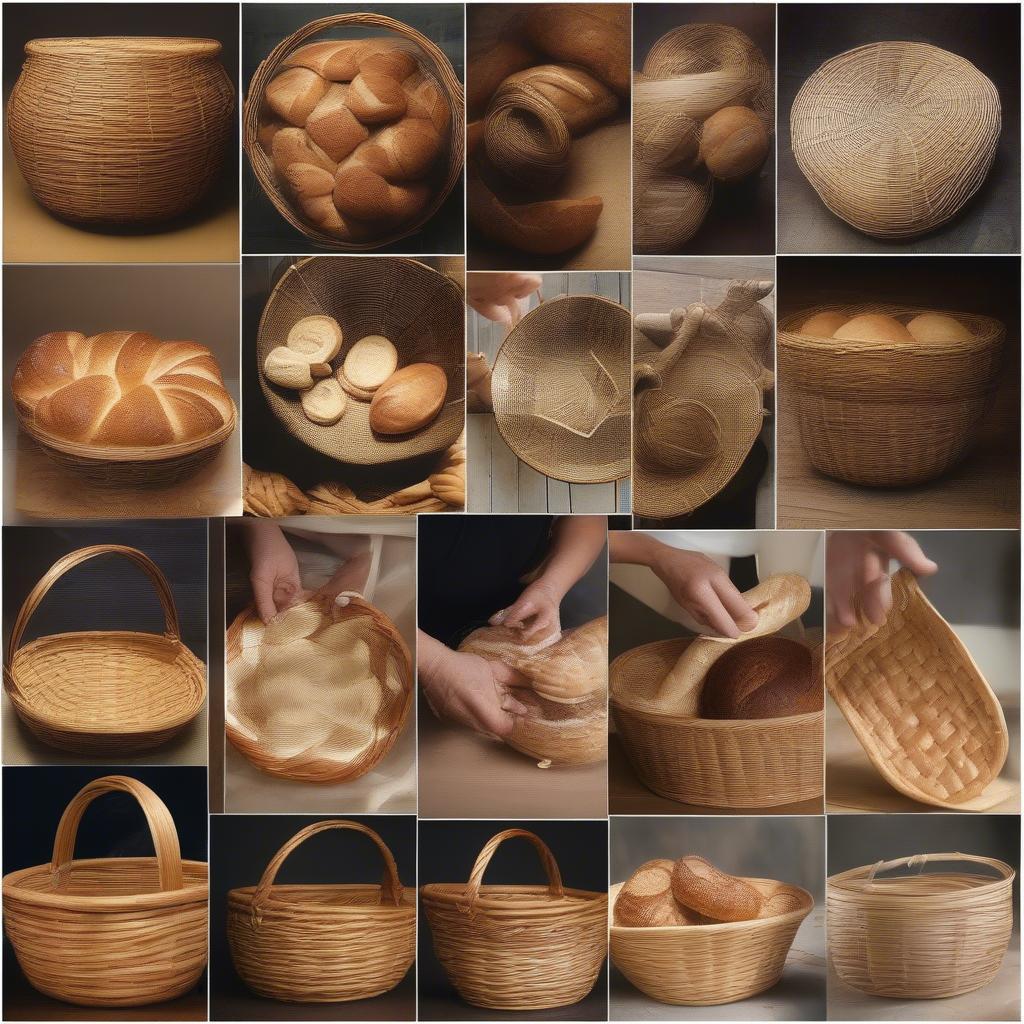 Different bread basket weaving techniques for beginners and advanced weavers