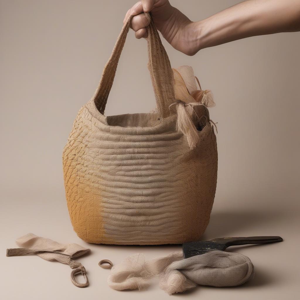 Demonstrating the durability of a BV woven bag