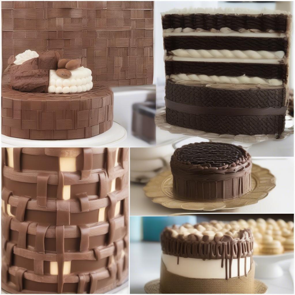 Cake Basket Weave with Different Materials