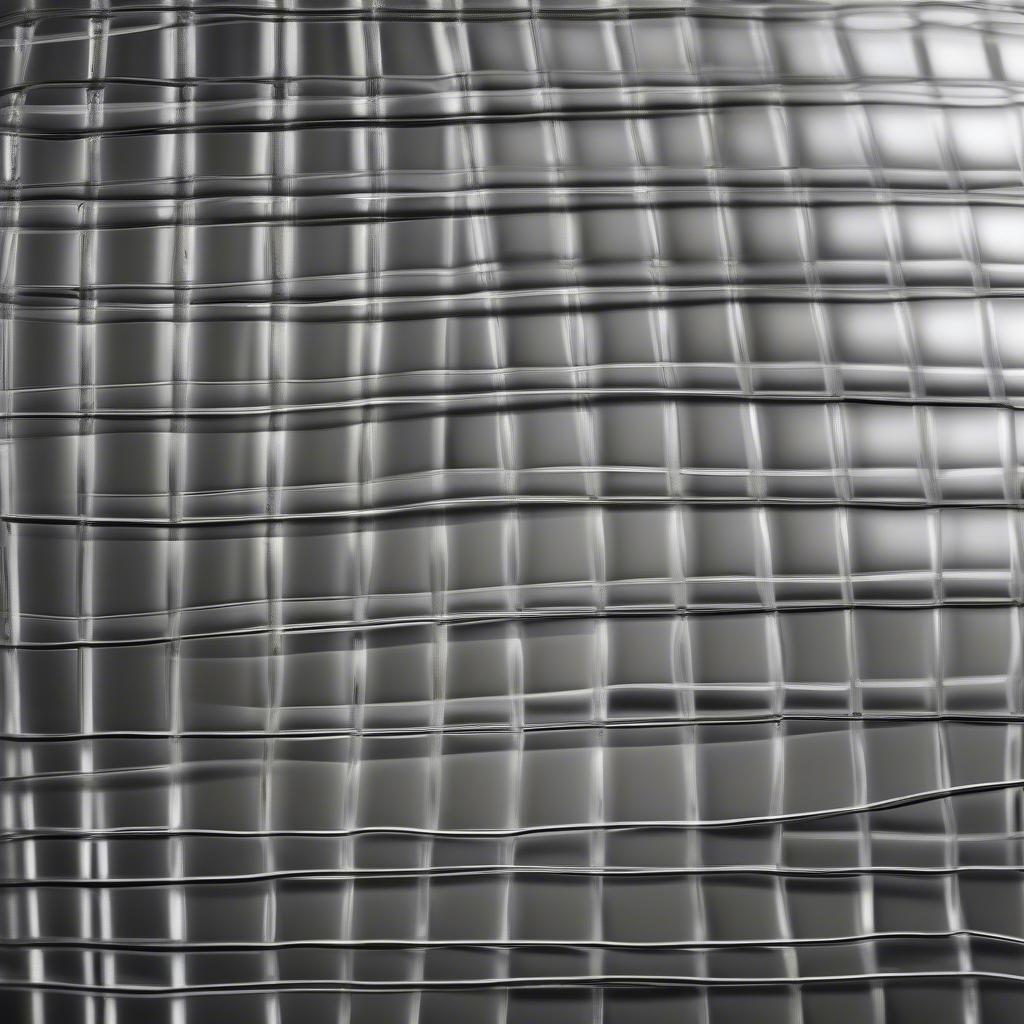 Close-up of a Cambridge Glass Basket Weave Basket Showing Detail