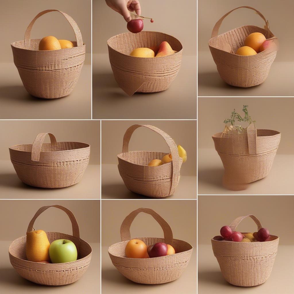 Cardboard Basket Weaving Template