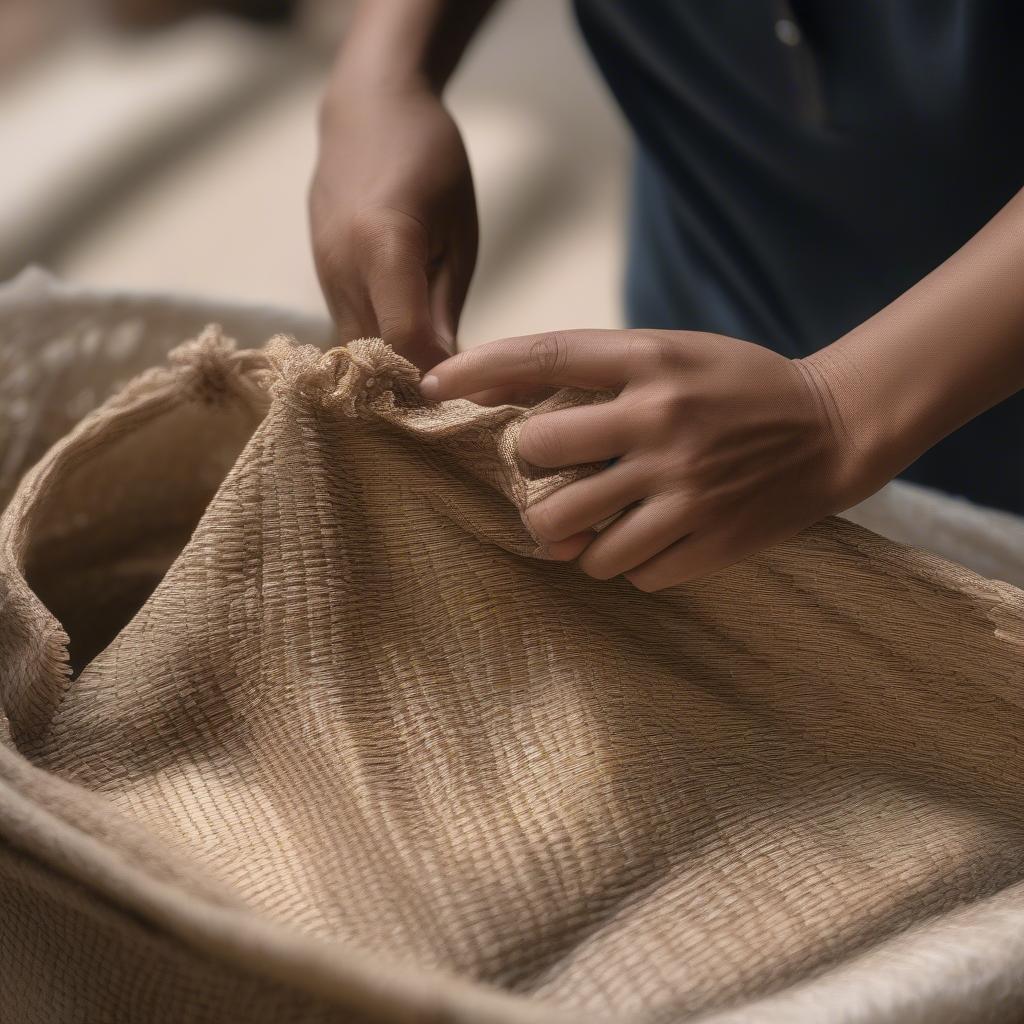 Tips for cleaning and storing Indonesian woven bags