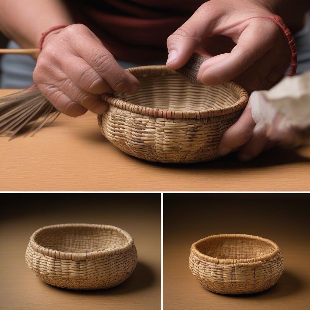 Caring for Native American Circular Baskets