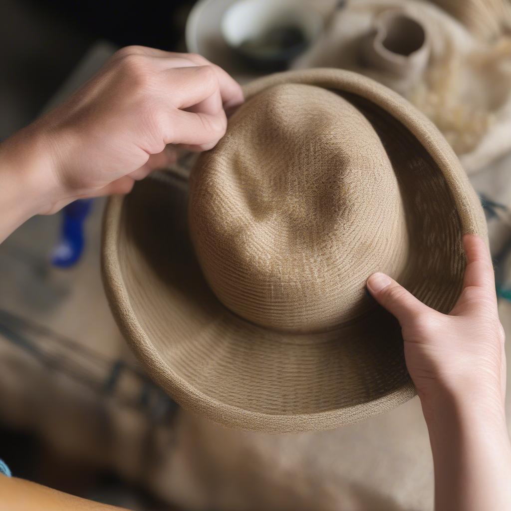 Caring for a Weaver Hat