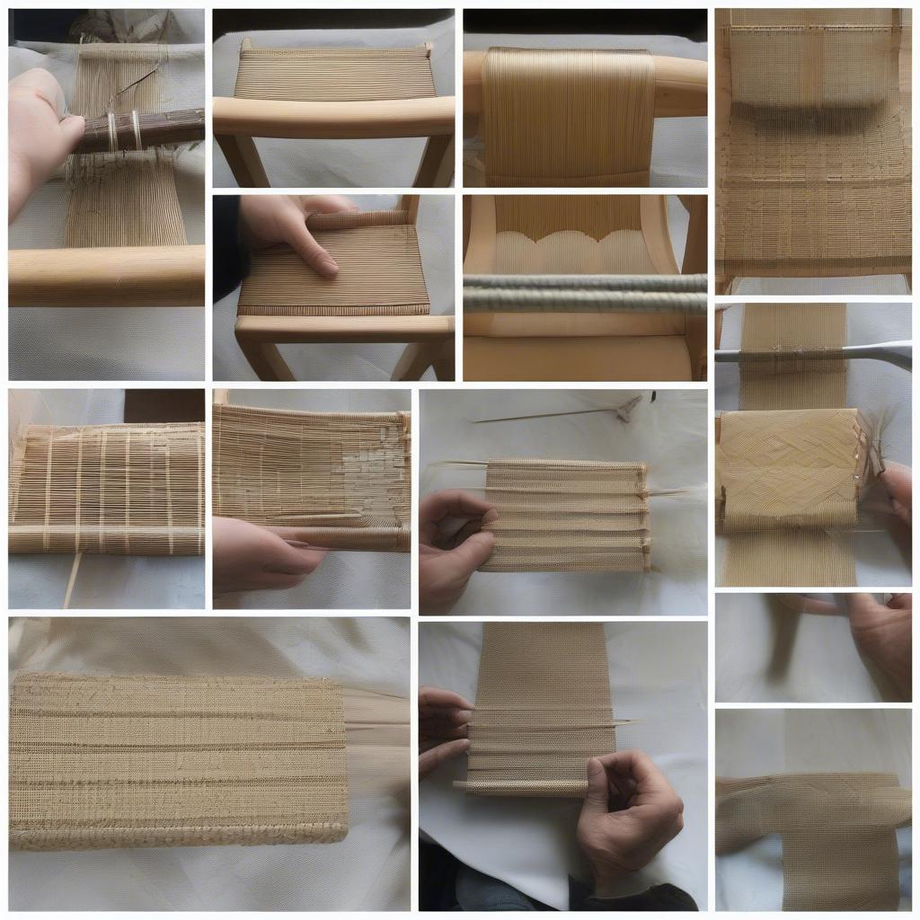 Step-by-Step Chair Seat Weaving Process