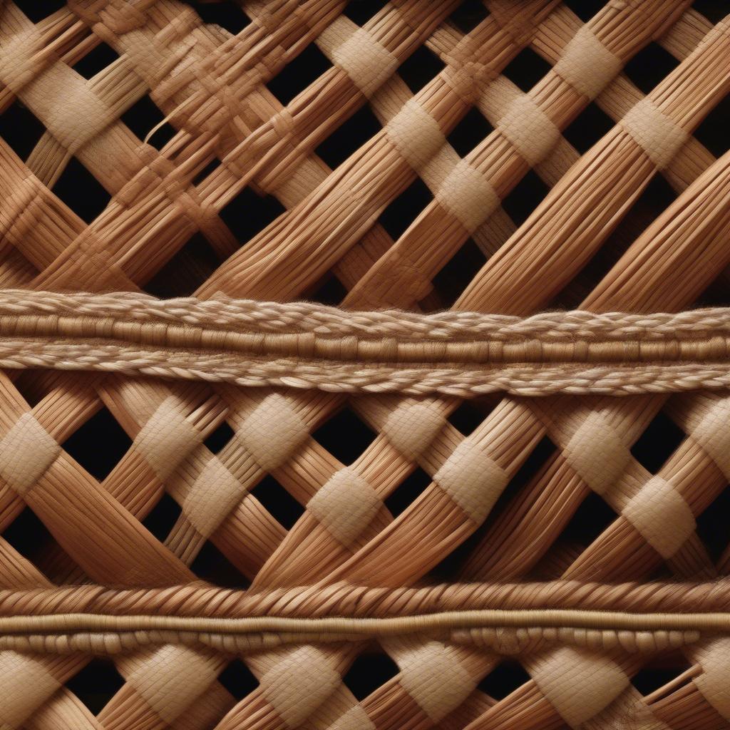 Close-up of Chancay Basket Weaving Techniques