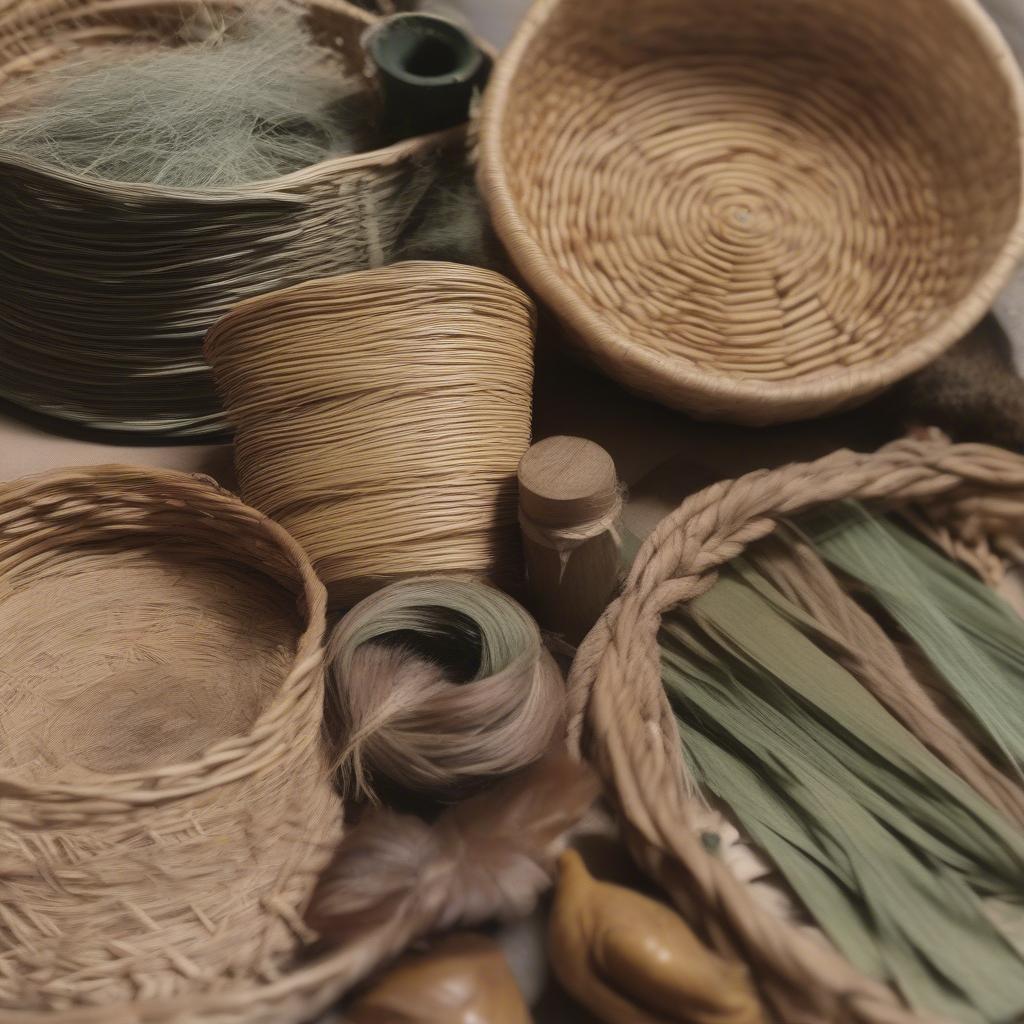 Natural materials used by Chastity Mays in her Carbondale studio.