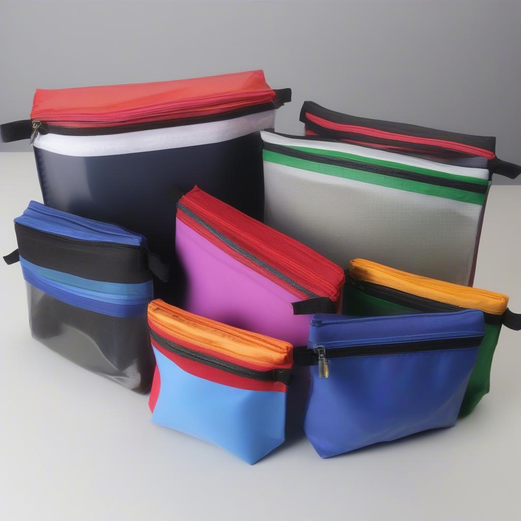 Cheap Non-Woven PVC Zipper Bags in Various Sizes and Colors