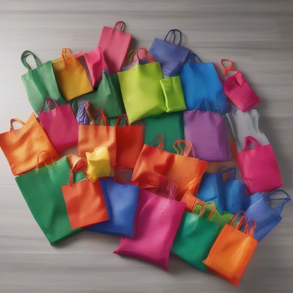 Affordable and Durable Woven Shopping Bags Made from Synthetic Fibers