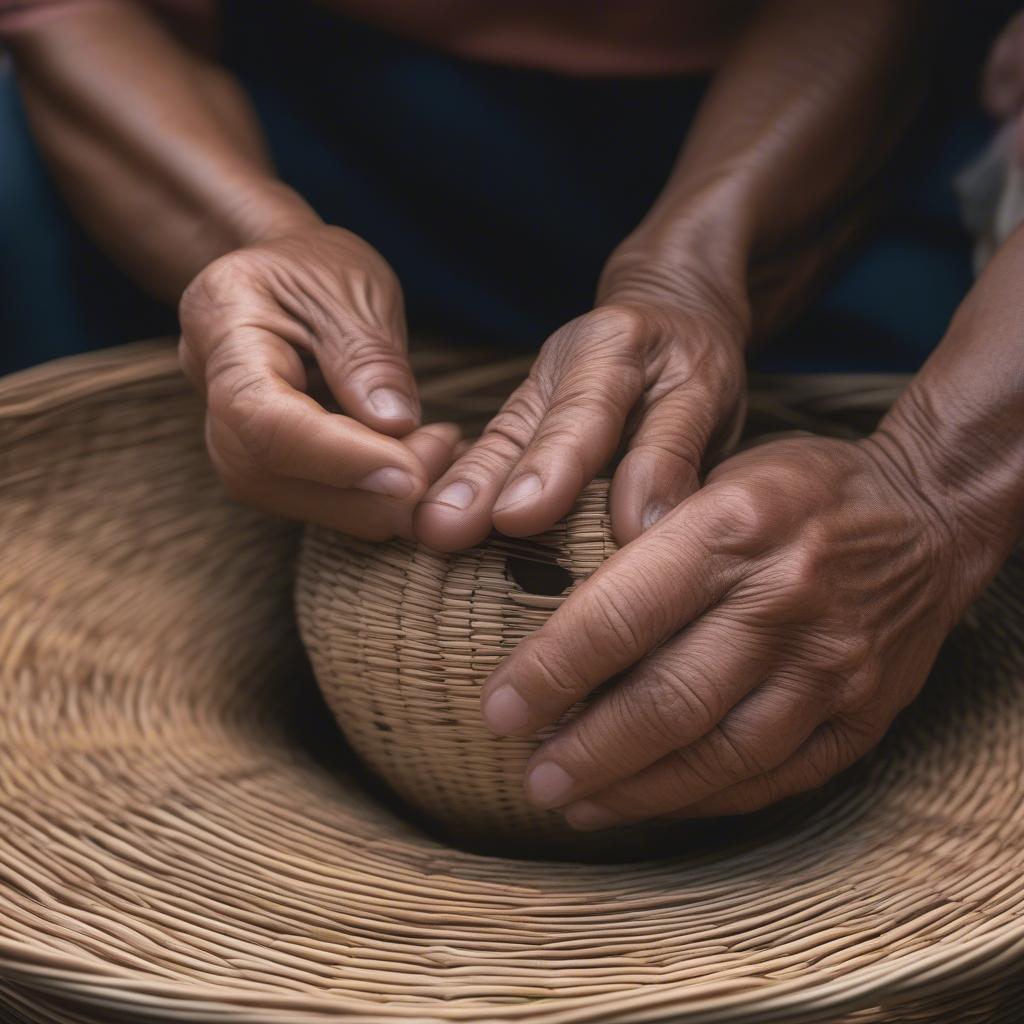 Cherokee Basket Weaving in North Carolina