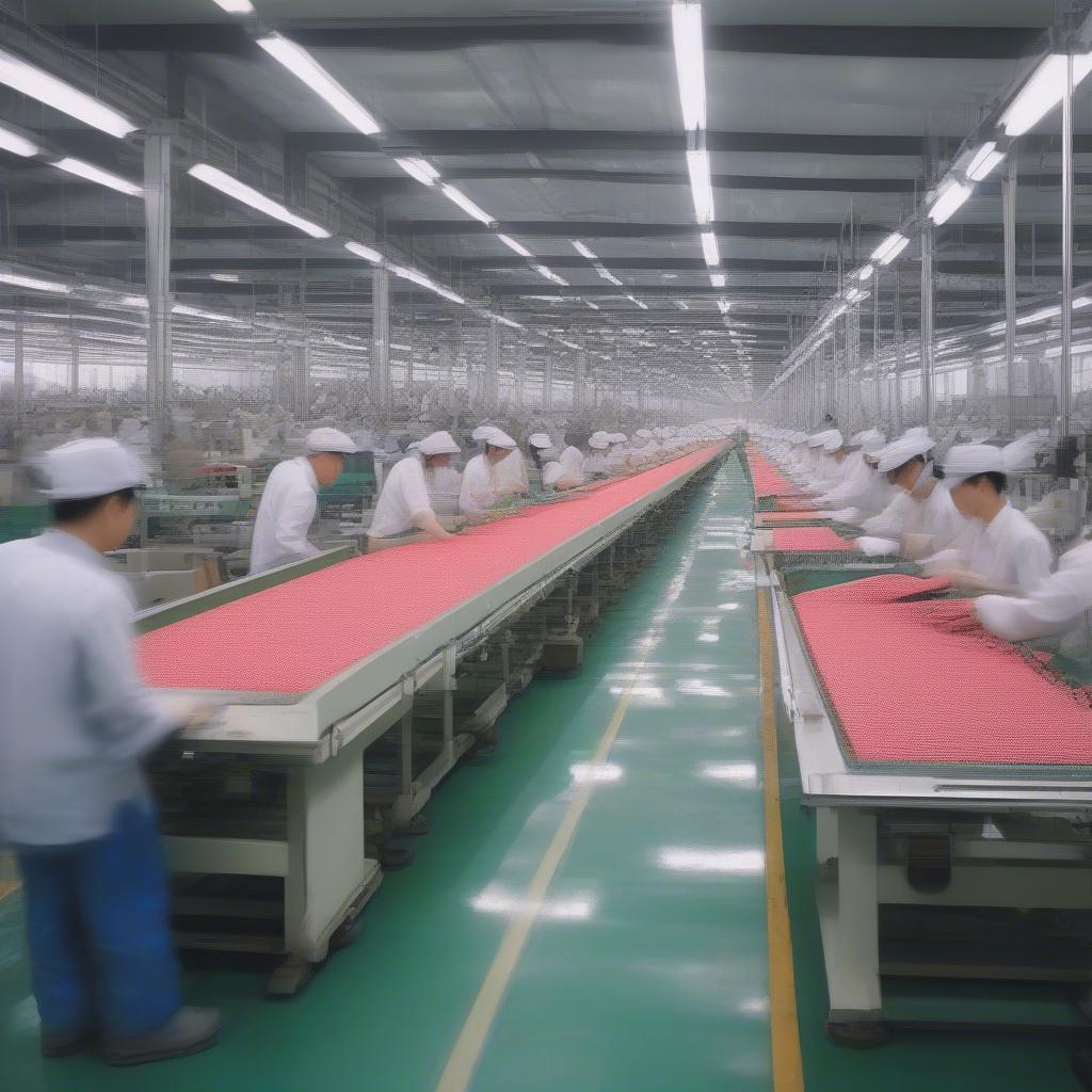 Modern Production Line in a China Woven Bag Factory