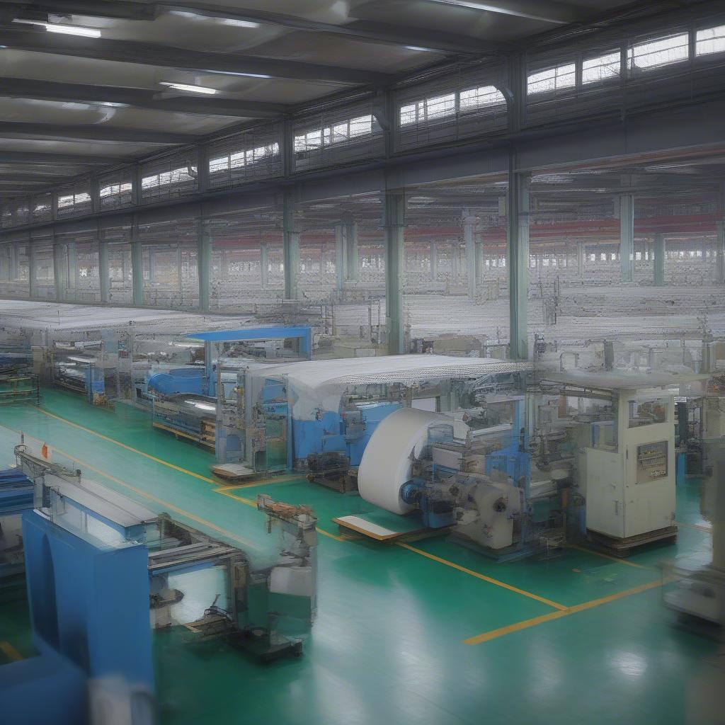 Inside a Chinese factory producing non-woven bags