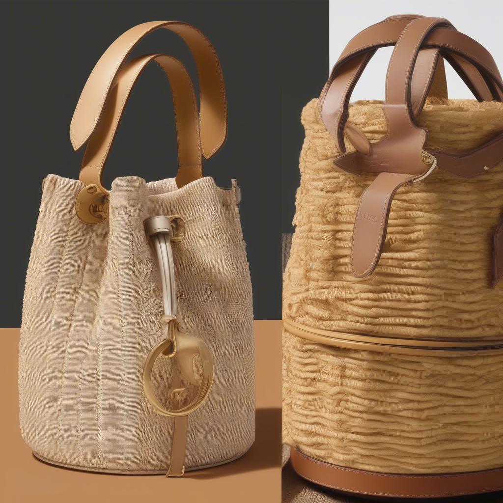 Chloe Woody Woven Bucket Bag and Tote Comparison