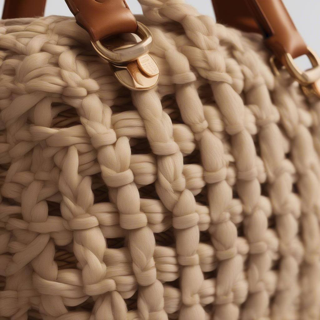 Chloe Woven Bag Close Up