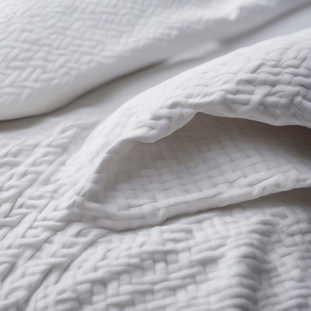 Classic Basket Weave Duvet Cover in Cotton