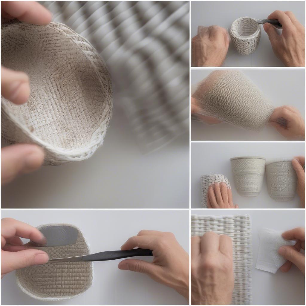 Properly Cleaning a Basket Weave Cup