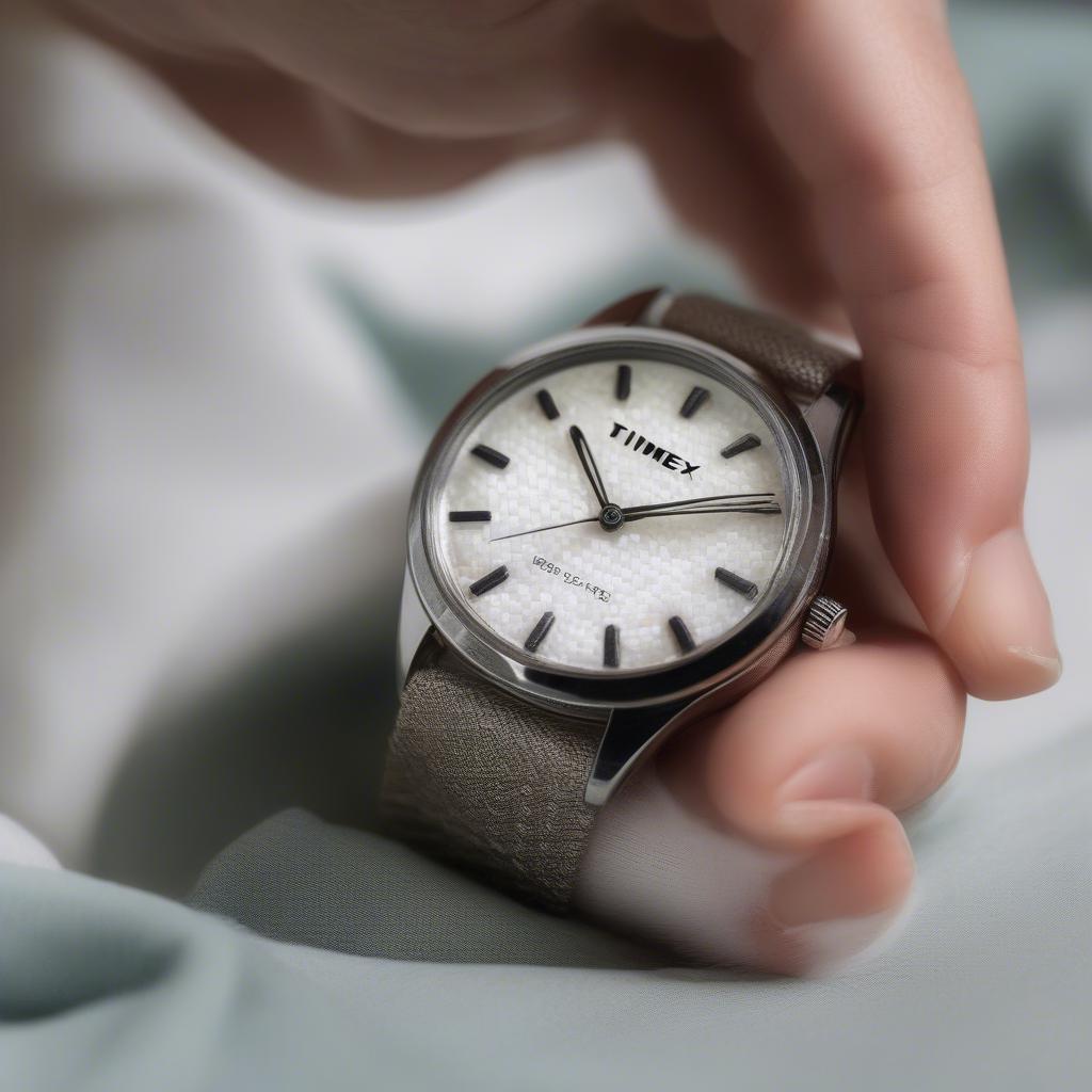 Cleaning a Timex Mother of Pearl Basket Weave Band