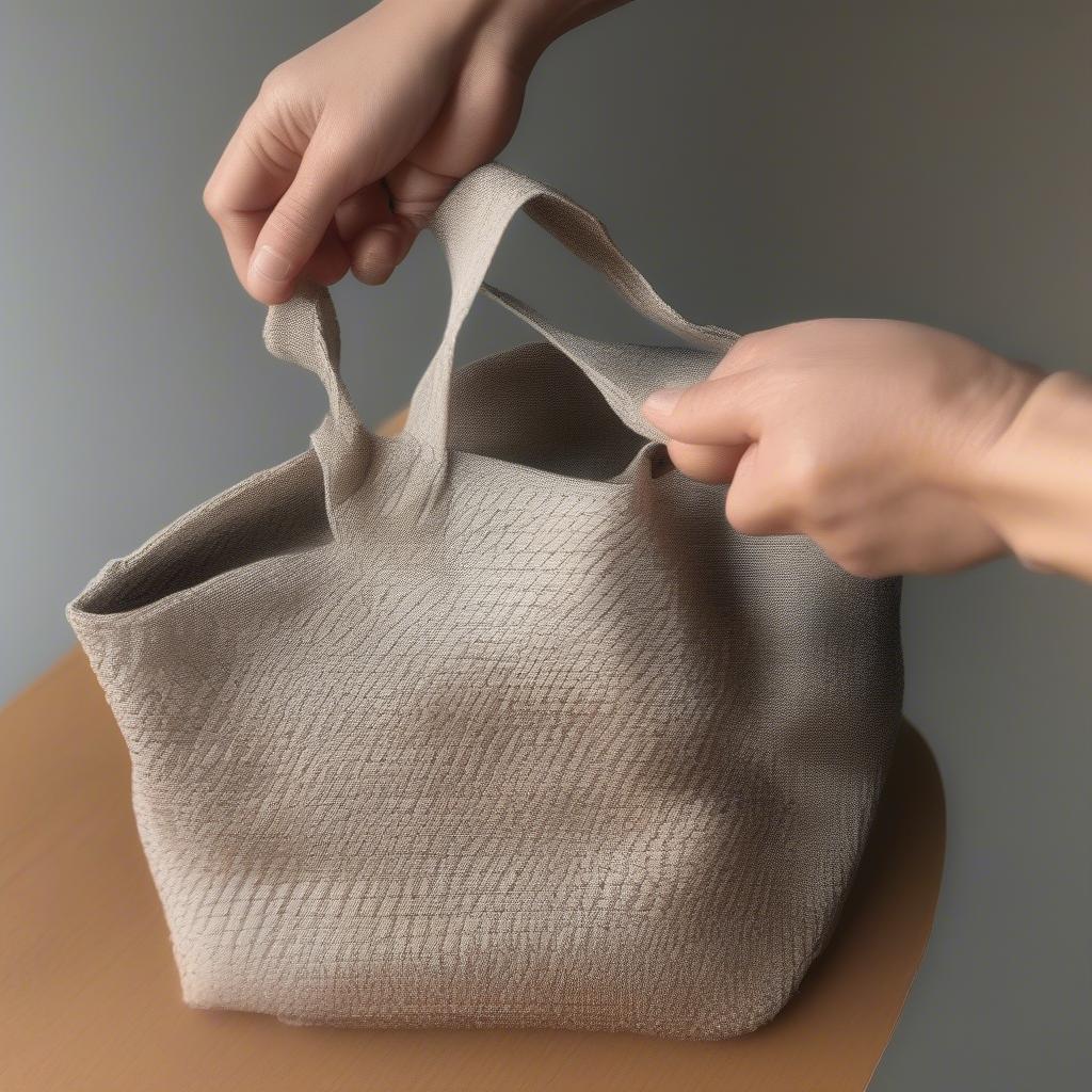 Cleaning a Woven Tote Bag