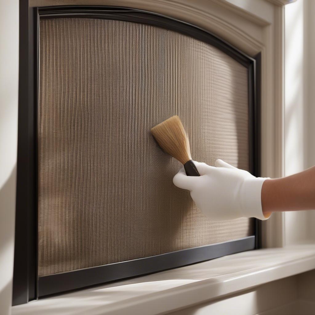 Cleaning and Maintaining a Basket Weave Fireplace Screen