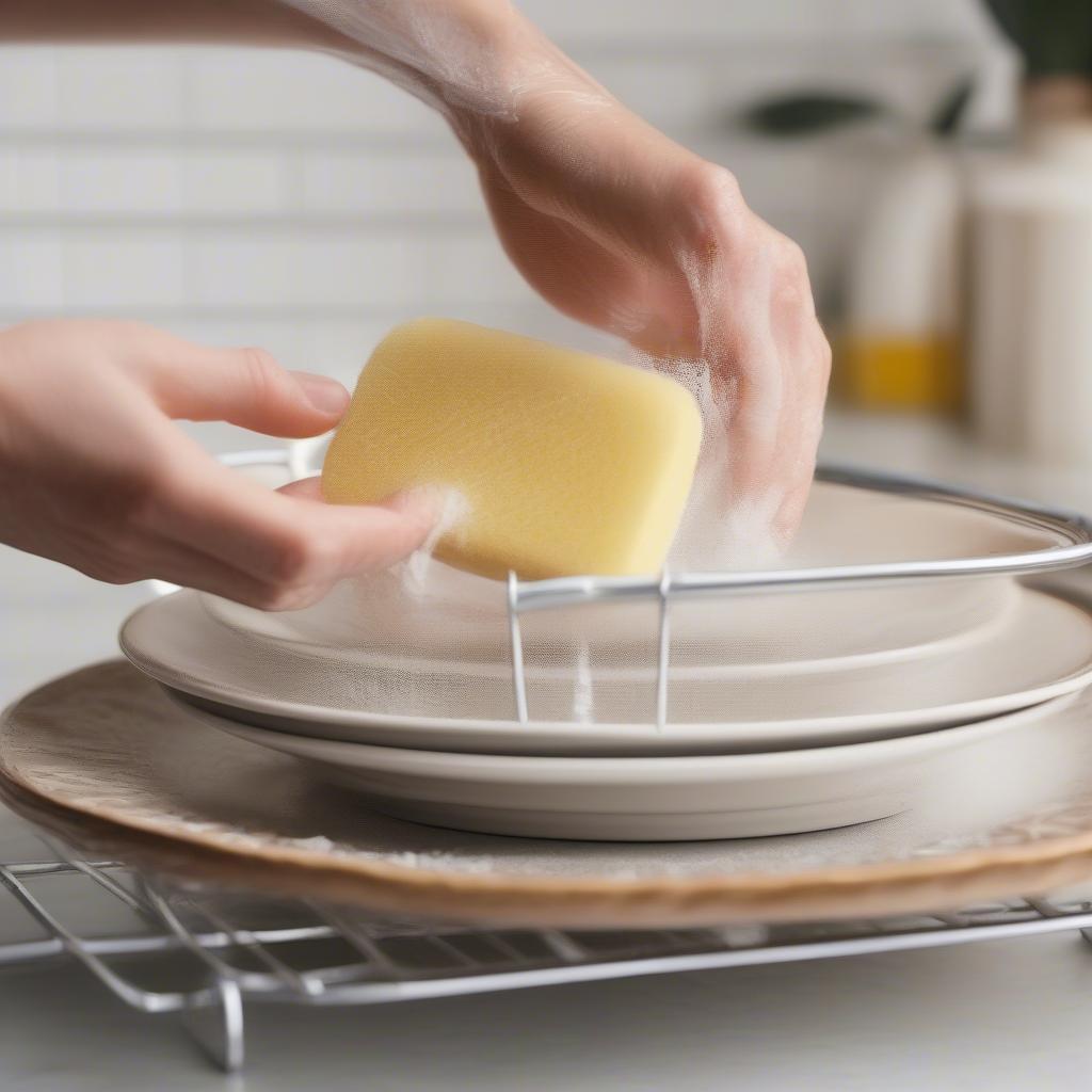 Cleaning and Maintaining Basket Weave Dinnerware