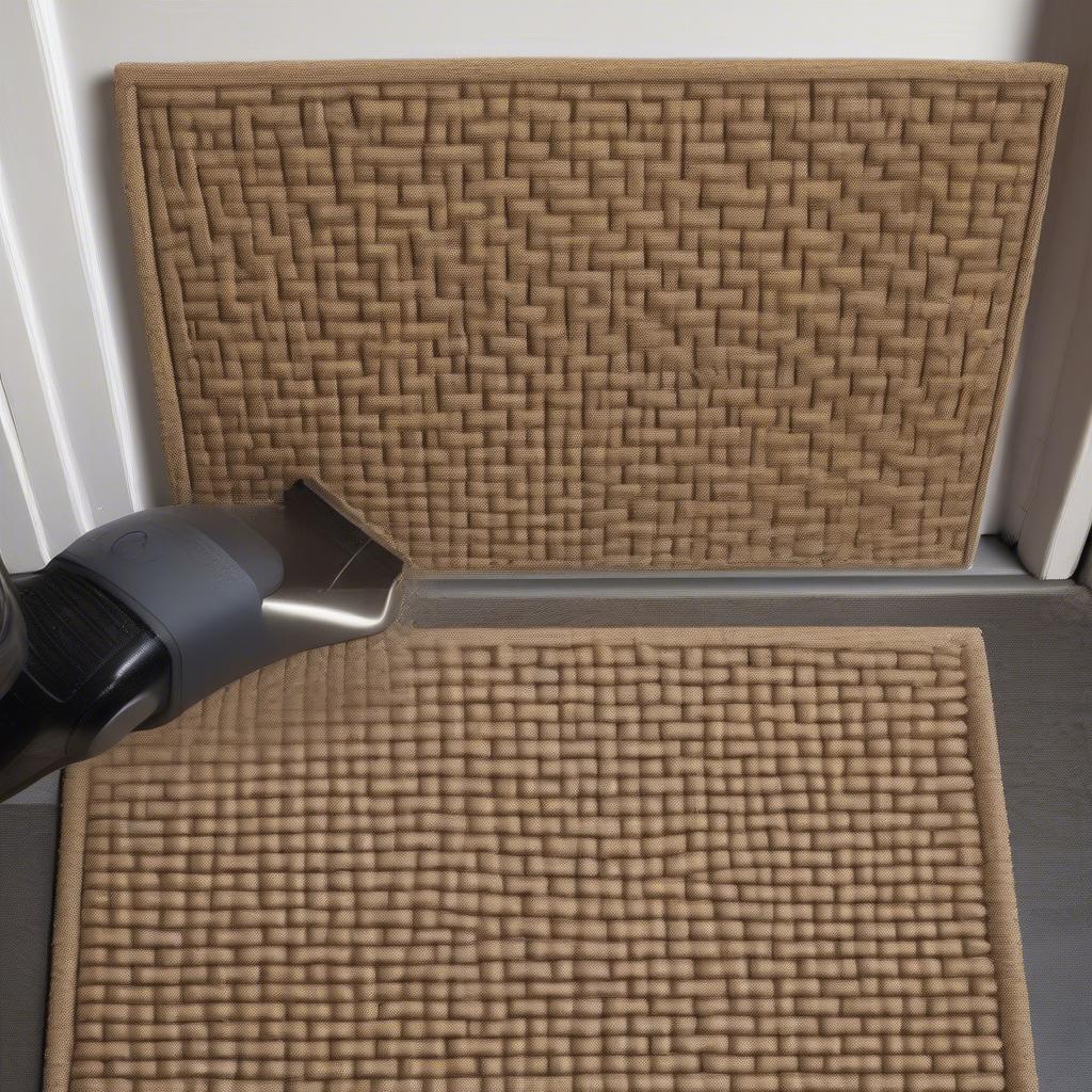 Cleaning a Basket Weave Door Mat