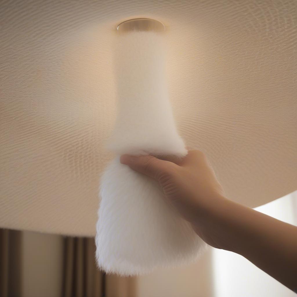 Cleaning a Basket Weave Lampshade