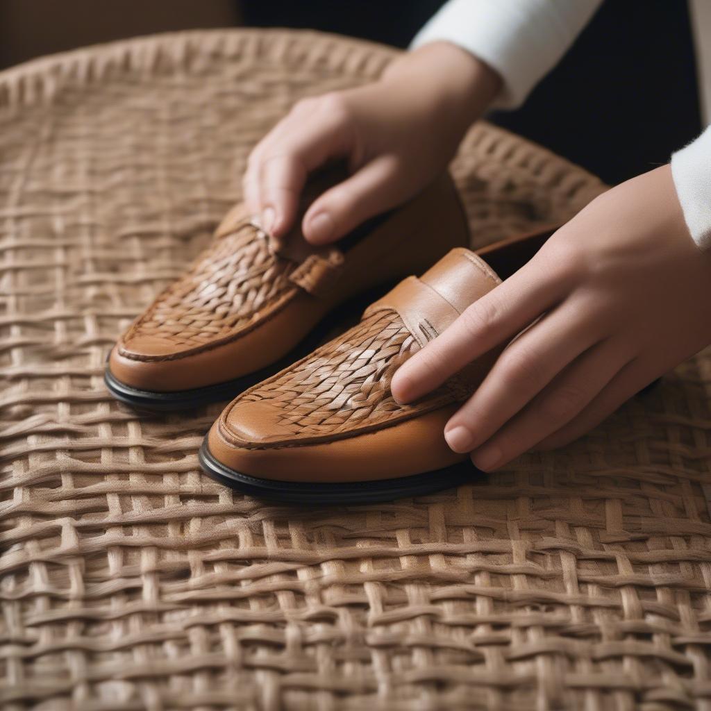 Cleaning Basket Weave Shoes