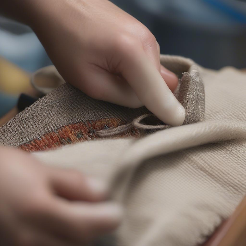 Cleaning a Hand Woven Bag Strap