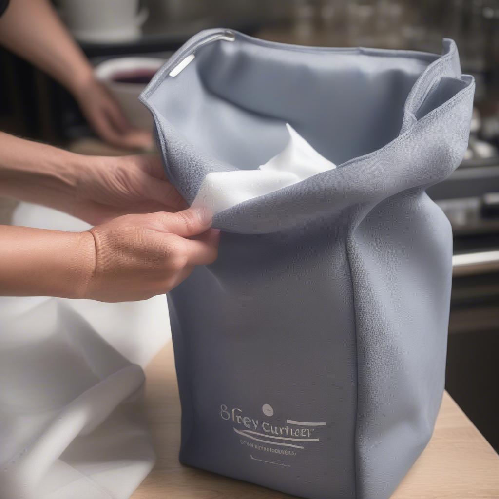 Cleaning a Non-Woven Wine Cooler Bag