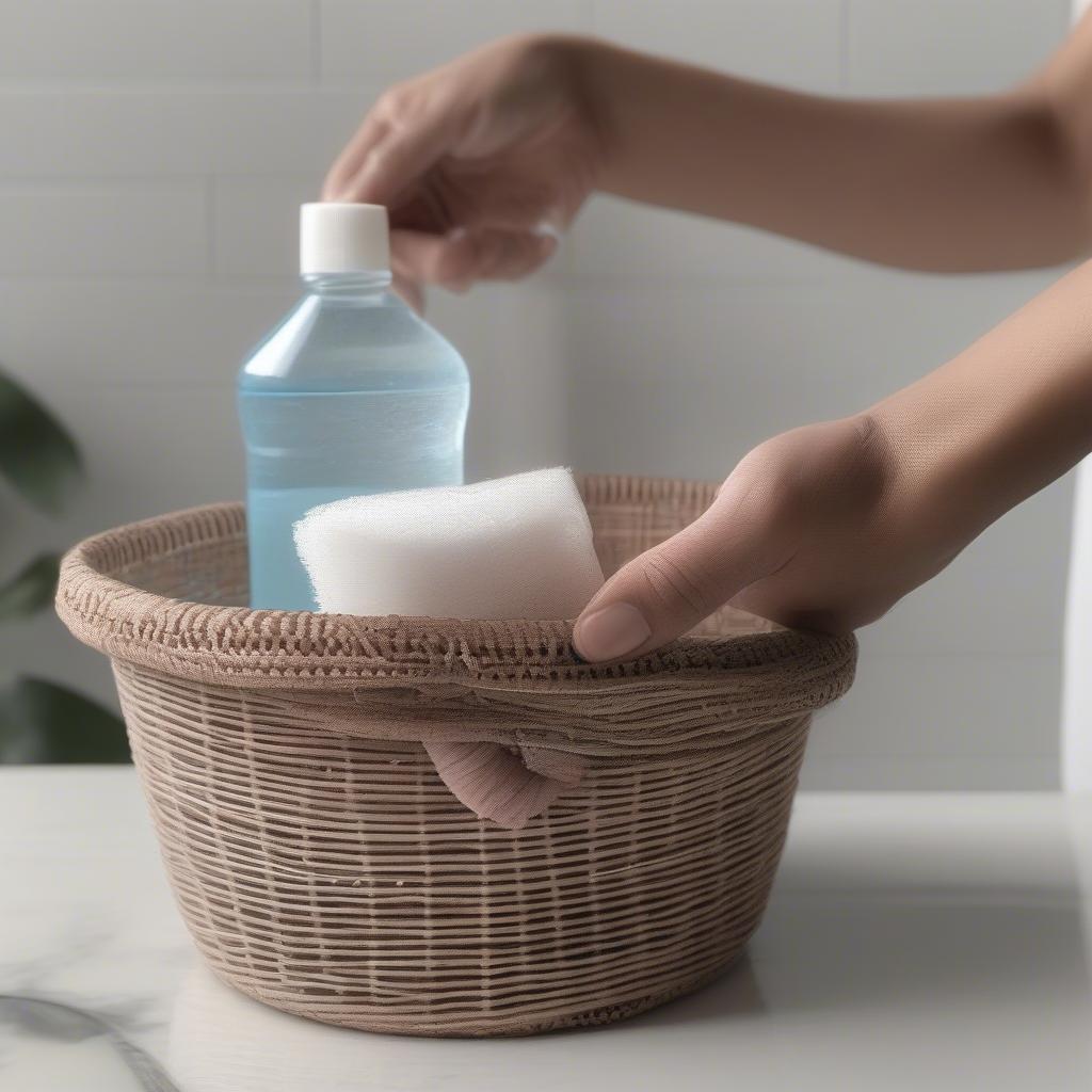 Cleaning a Nylon Weave Basket