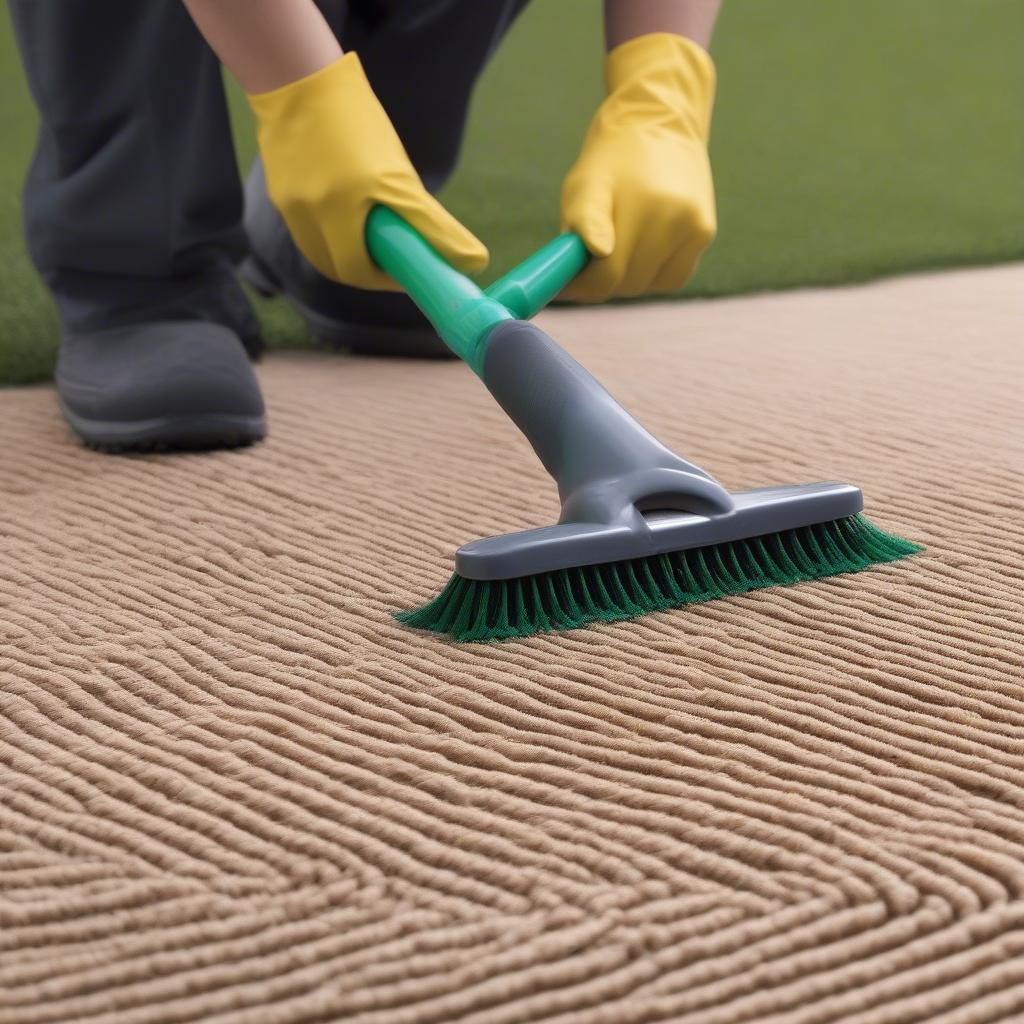 Cleaning Outdoor Carpet Basket Weave