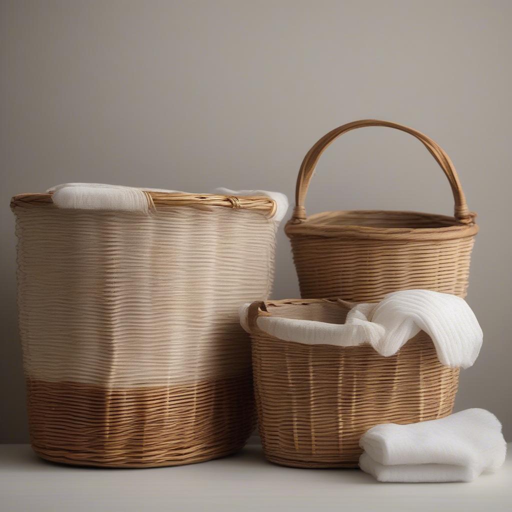 Cleaning a Tall Weave Basket