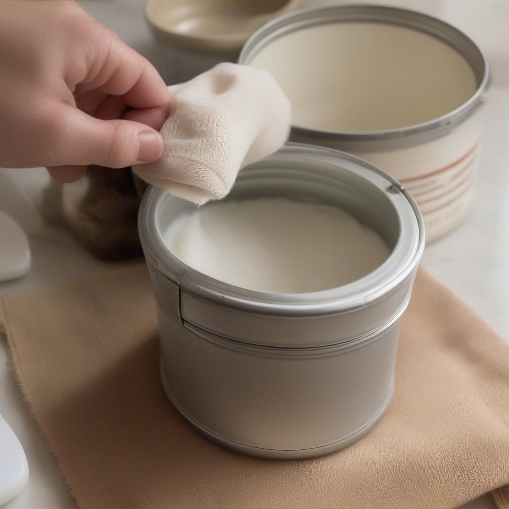 Cleaning Vintage Ceramic Mushroom Canisters