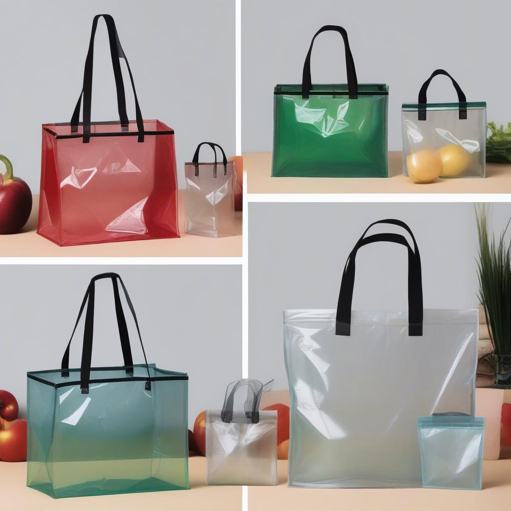 Clear PP Woven Laminated Bag Sizes and Handles