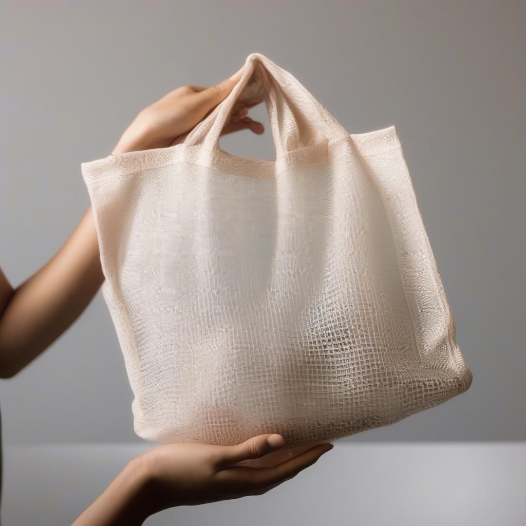 Cleaning a Clear Woven Bag