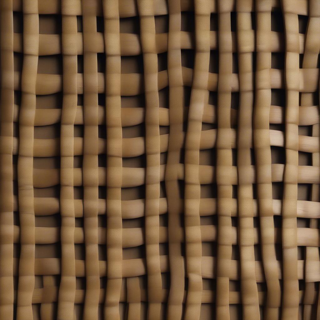 Close-up of the intricate texture of a basket weave grommet panel