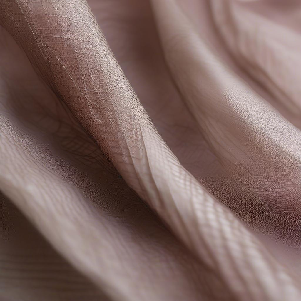 Close-up of Basket Weave Organza Fabric