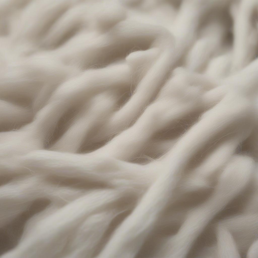 Close-up of cotton fibers in a kitchen towel