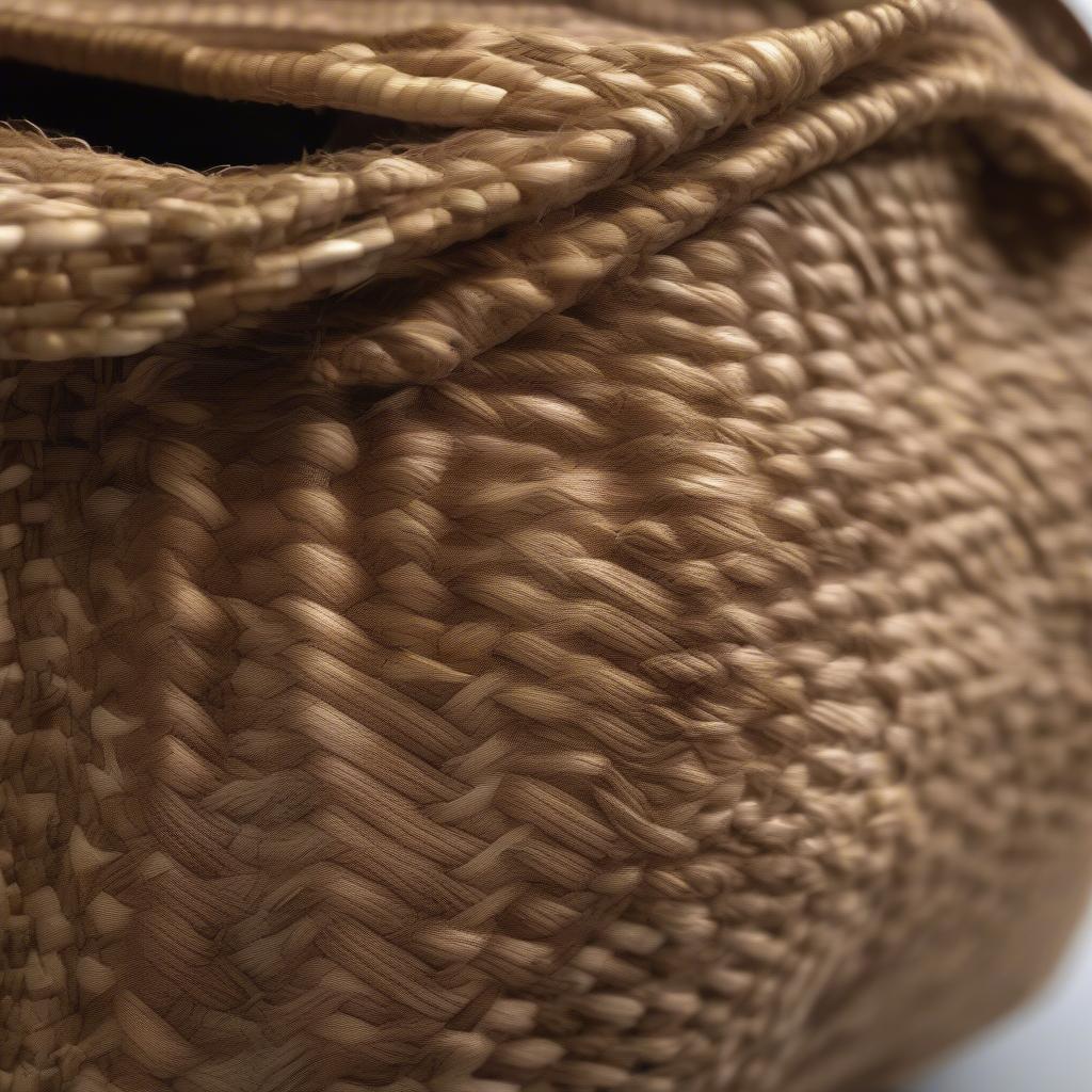 Close-up Vanuatu Woven Bag Detail